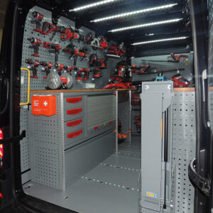 Cassettiere e scaffali per furgoni