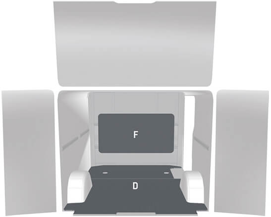 Bodenplattenlösungen für NV300 / Primastar - Wood Floor
