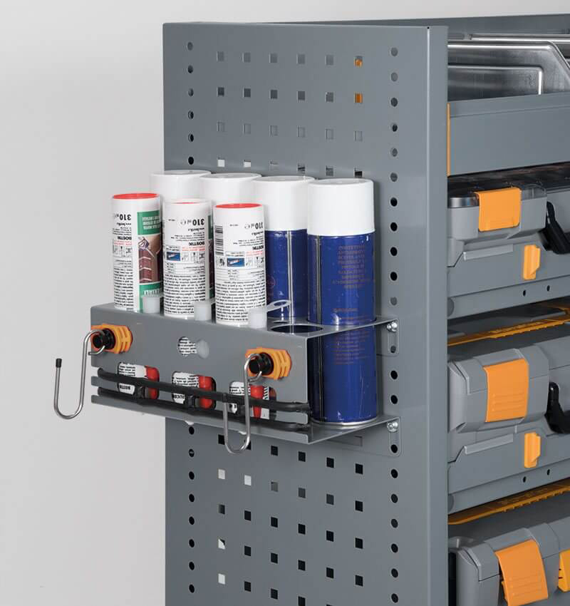 Halter für Sprühdosen und Silikonkartuschen für Transporter
