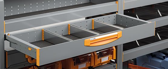 Vollauszugschubladen mit einer Tragkraft von 50 kg