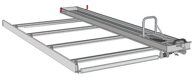 Leiterträger für Opel Vivaro