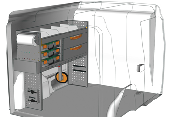 Esempio di allestimento per Fiat Doblò L1 H1 DO-1210-05