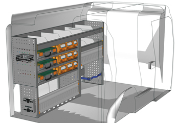 Fahrzeugeinrichtungen furgone Fiat Doblò L2 H1 DO-1710-01
