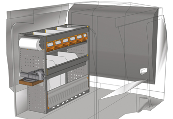 BEISPIEL FÜR Fahrzeugeinrichtung Fiat Fiorino L1 H1 FI-1009-09