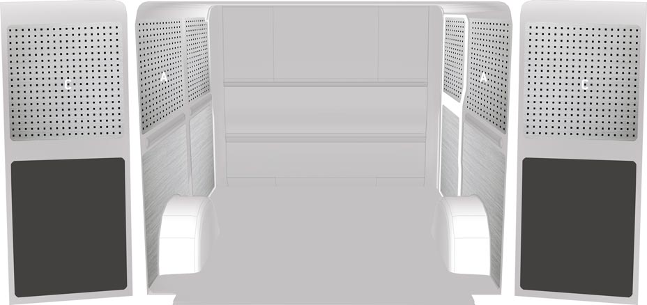 Seitenverkleidungen für FIAT TALENTO - Aluminium Panel