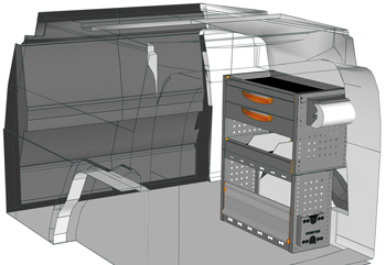 Fahrzeugeinrichtungen Caddy Cargo CA 0709 16