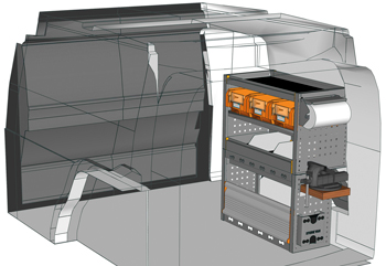 Fahrzeugeinrichtungen Caddy Cargo CA 0709 17