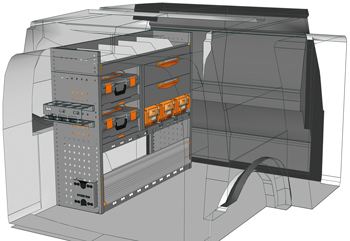 Fahrzeugeinrichtungen Caddy Cargo CA 1211 M8
